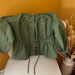 Madewell shacket. Never worn. Army green.